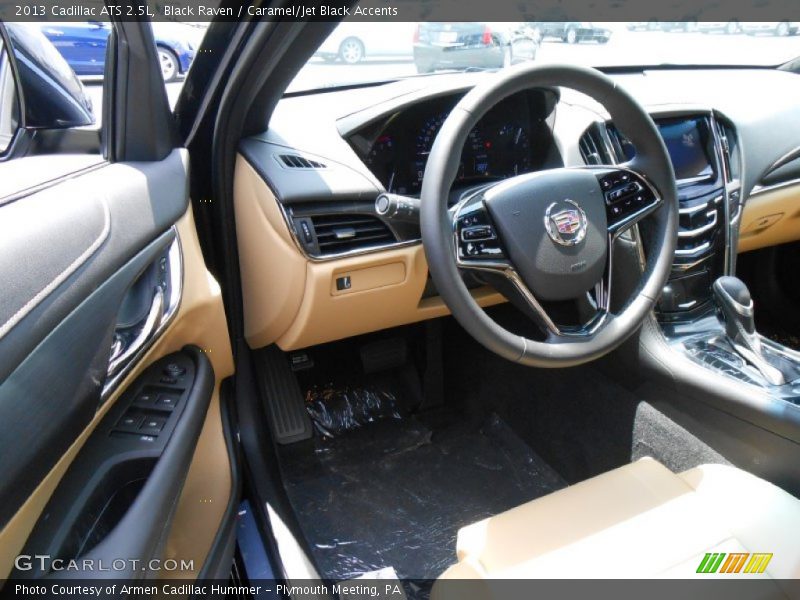 Black Raven / Caramel/Jet Black Accents 2013 Cadillac ATS 2.5L