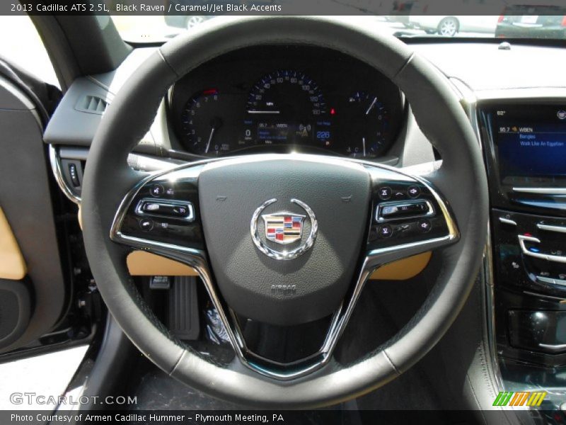 Black Raven / Caramel/Jet Black Accents 2013 Cadillac ATS 2.5L