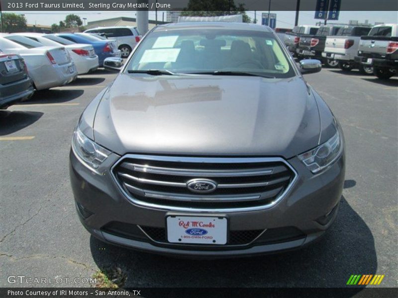 Sterling Gray Metallic / Dune 2013 Ford Taurus Limited