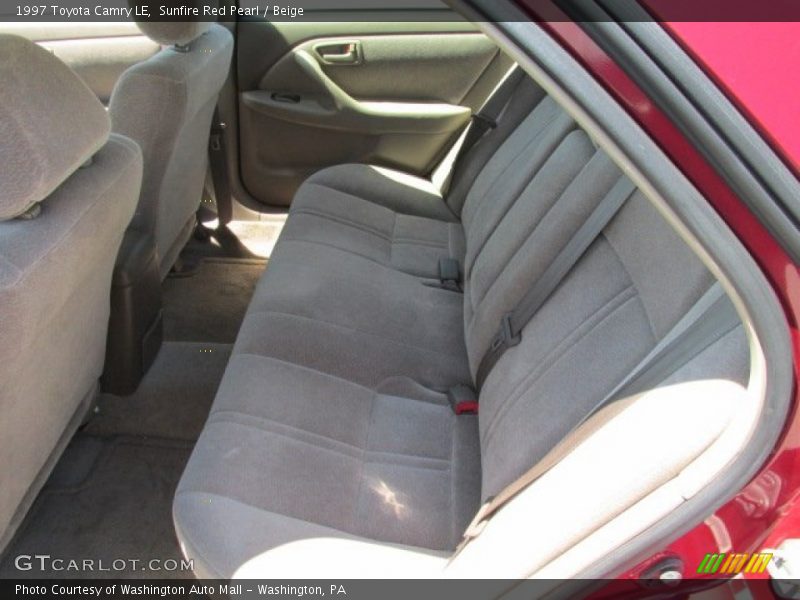 Sunfire Red Pearl / Beige 1997 Toyota Camry LE