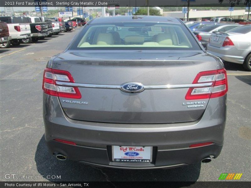 Sterling Gray Metallic / Dune 2013 Ford Taurus Limited