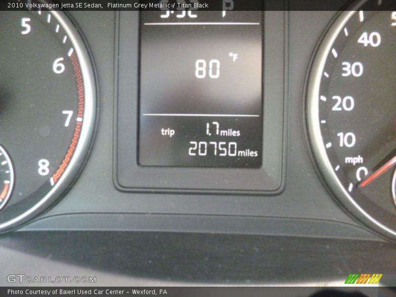 Platinum Grey Metallic / Titan Black 2010 Volkswagen Jetta SE Sedan