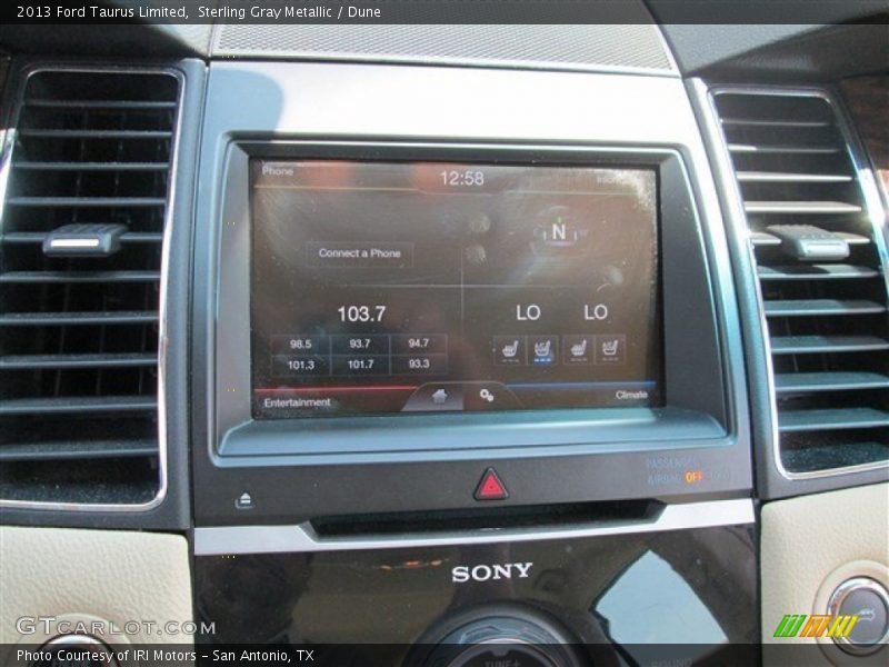 Sterling Gray Metallic / Dune 2013 Ford Taurus Limited
