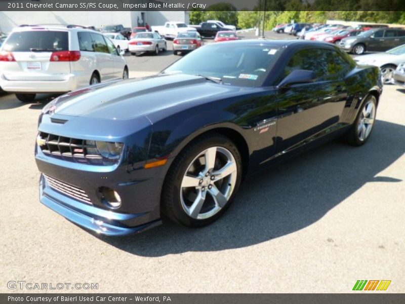 Imperial Blue Metallic / Gray 2011 Chevrolet Camaro SS/RS Coupe