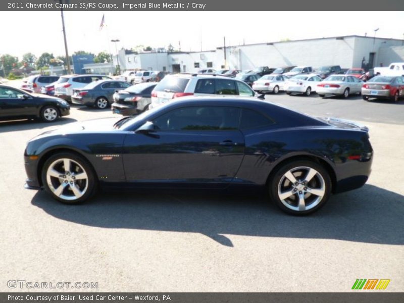 Imperial Blue Metallic / Gray 2011 Chevrolet Camaro SS/RS Coupe