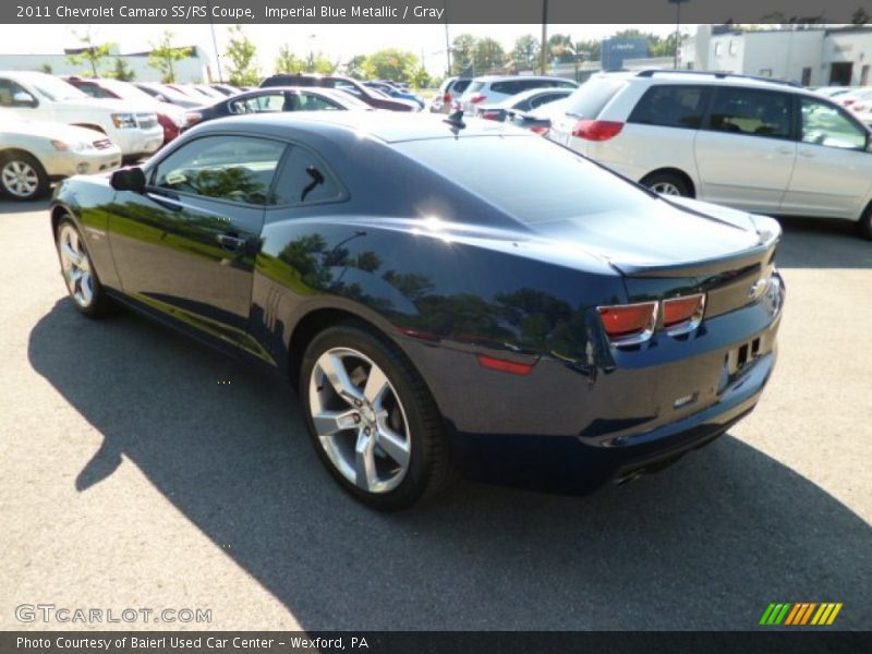 Imperial Blue Metallic / Gray 2011 Chevrolet Camaro SS/RS Coupe