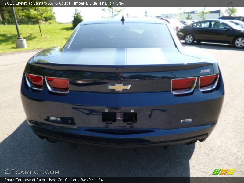 Imperial Blue Metallic / Gray 2011 Chevrolet Camaro SS/RS Coupe
