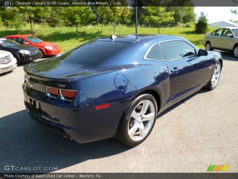 Imperial Blue Metallic / Gray 2011 Chevrolet Camaro SS/RS Coupe
