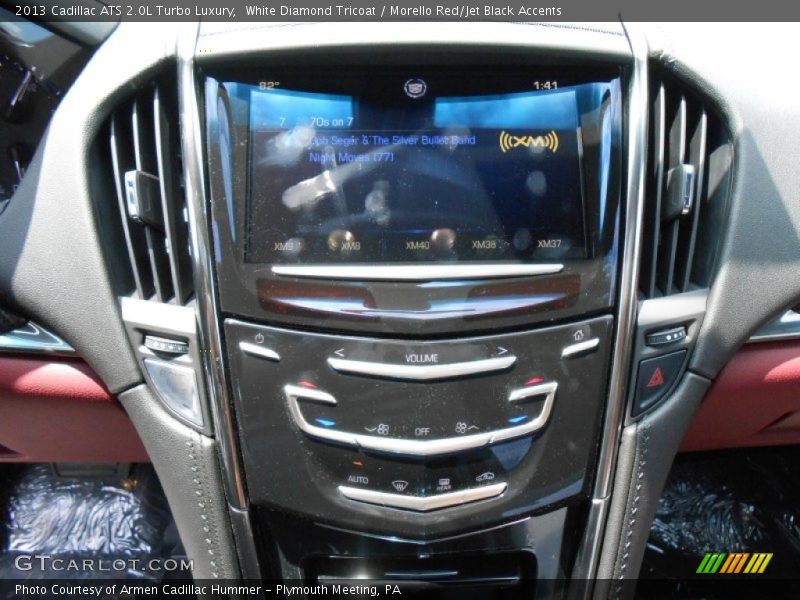 White Diamond Tricoat / Morello Red/Jet Black Accents 2013 Cadillac ATS 2.0L Turbo Luxury