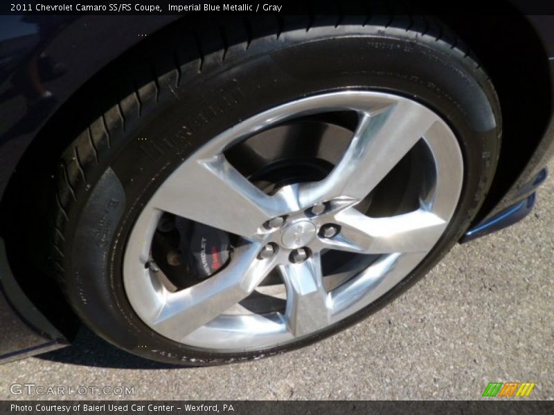 Imperial Blue Metallic / Gray 2011 Chevrolet Camaro SS/RS Coupe