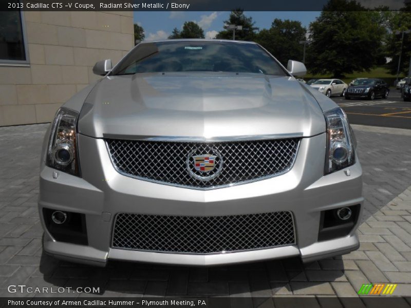 Radiant Silver Metallic / Ebony 2013 Cadillac CTS -V Coupe