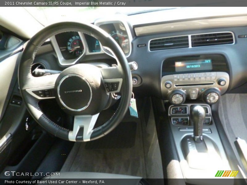 Imperial Blue Metallic / Gray 2011 Chevrolet Camaro SS/RS Coupe