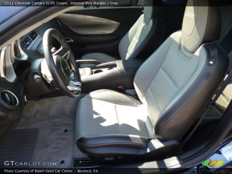Imperial Blue Metallic / Gray 2011 Chevrolet Camaro SS/RS Coupe