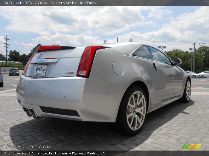 Radiant Silver Metallic / Ebony 2013 Cadillac CTS -V Coupe