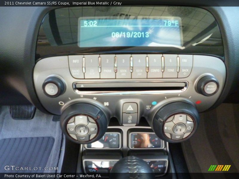 Imperial Blue Metallic / Gray 2011 Chevrolet Camaro SS/RS Coupe