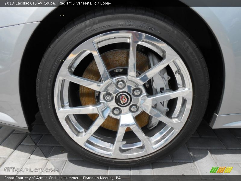 Radiant Silver Metallic / Ebony 2013 Cadillac CTS -V Coupe