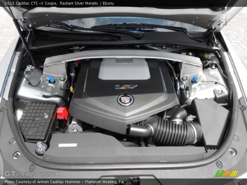 Radiant Silver Metallic / Ebony 2013 Cadillac CTS -V Coupe