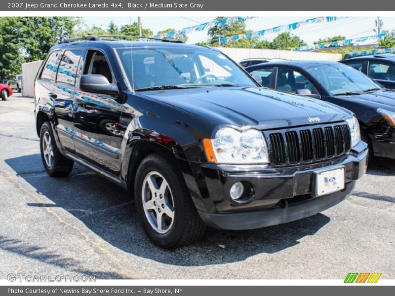 Black / Medium Slate Gray 2007 Jeep Grand Cherokee Laredo 4x4