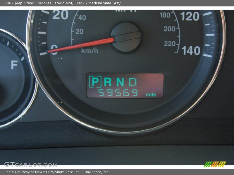 Black / Medium Slate Gray 2007 Jeep Grand Cherokee Laredo 4x4