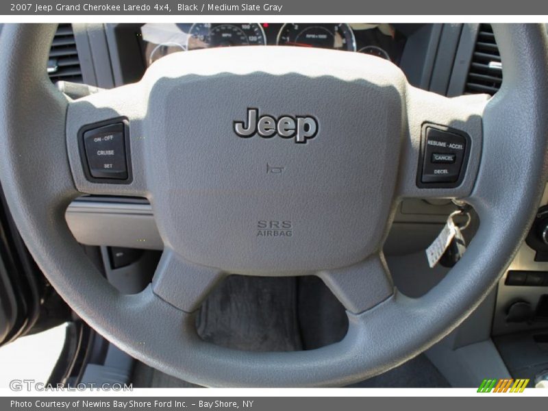 Black / Medium Slate Gray 2007 Jeep Grand Cherokee Laredo 4x4