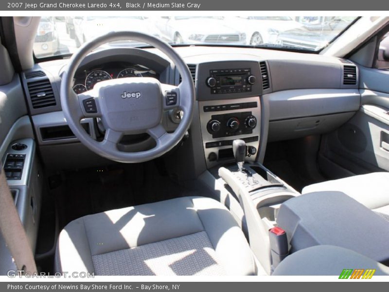 Black / Medium Slate Gray 2007 Jeep Grand Cherokee Laredo 4x4