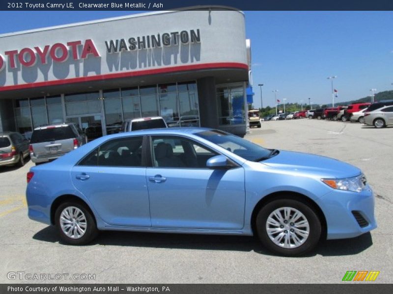 Clearwater Blue Metallic / Ash 2012 Toyota Camry LE