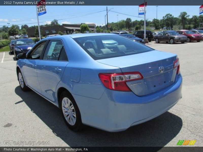 Clearwater Blue Metallic / Ash 2012 Toyota Camry LE