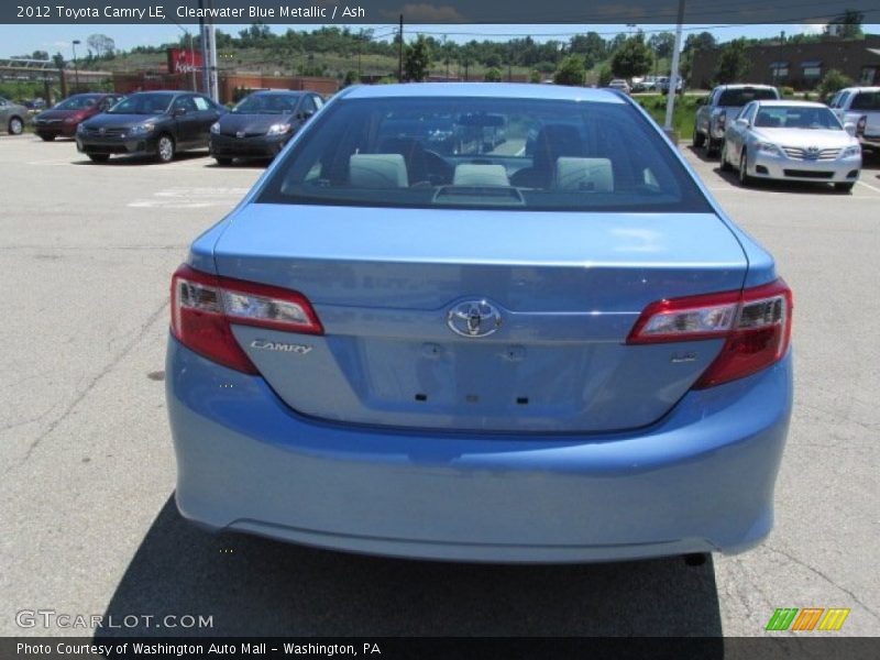 Clearwater Blue Metallic / Ash 2012 Toyota Camry LE