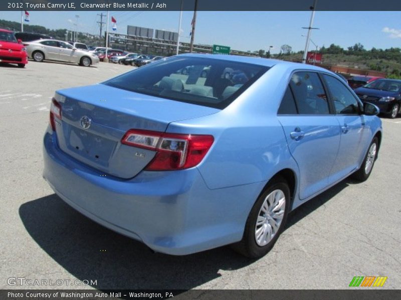 Clearwater Blue Metallic / Ash 2012 Toyota Camry LE