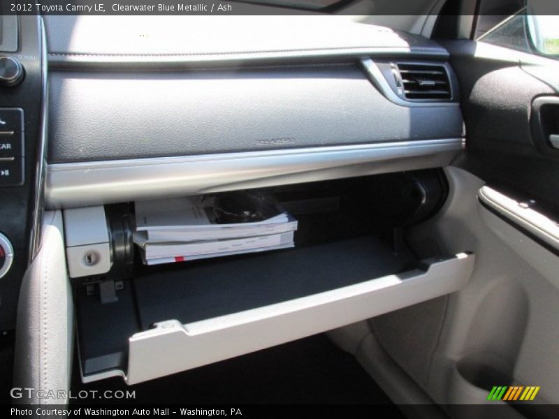 Clearwater Blue Metallic / Ash 2012 Toyota Camry LE