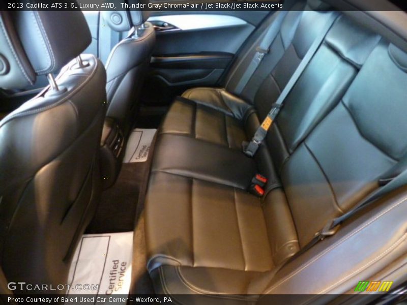 Thunder Gray ChromaFlair / Jet Black/Jet Black Accents 2013 Cadillac ATS 3.6L Luxury AWD