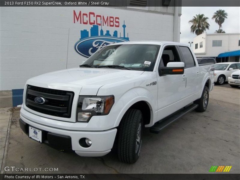 Oxford White / Steel Gray 2013 Ford F150 FX2 SuperCrew