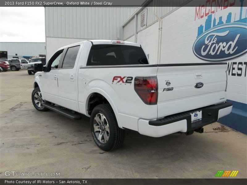 Oxford White / Steel Gray 2013 Ford F150 FX2 SuperCrew