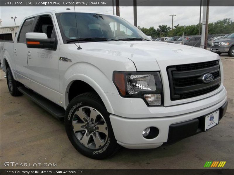 Oxford White / Steel Gray 2013 Ford F150 FX2 SuperCrew