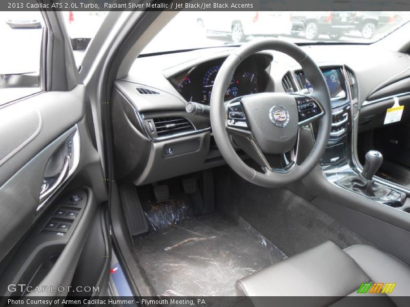 Radiant Silver Metallic / Jet Black/Jet Black Accents 2013 Cadillac ATS 2.0L Turbo