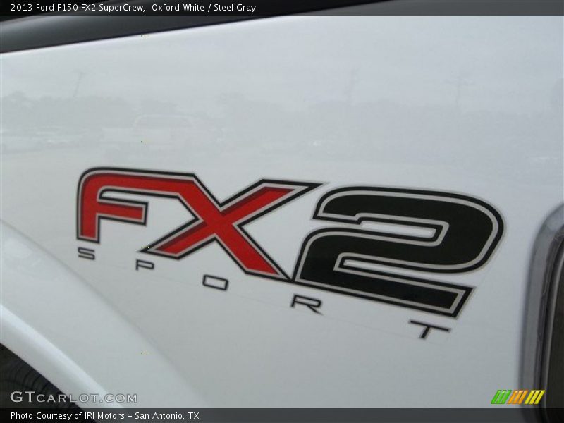 Oxford White / Steel Gray 2013 Ford F150 FX2 SuperCrew