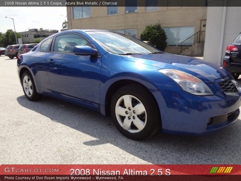 Azure Blue Metallic / Charcoal 2008 Nissan Altima 2.5 S Coupe