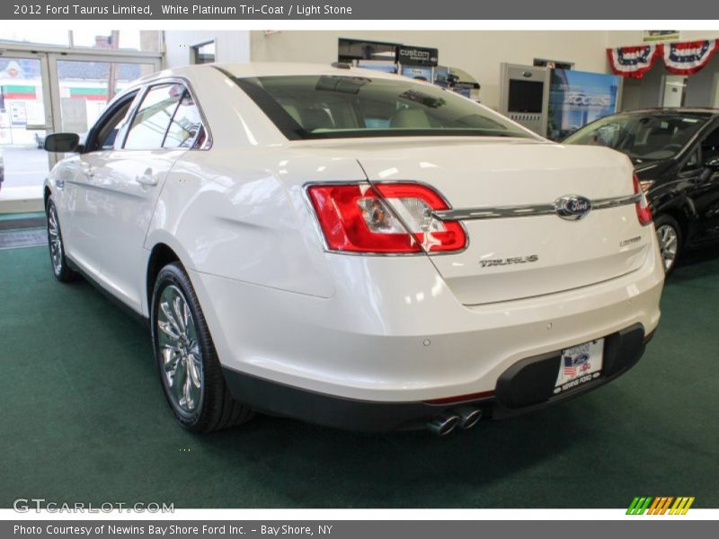 White Platinum Tri-Coat / Light Stone 2012 Ford Taurus Limited
