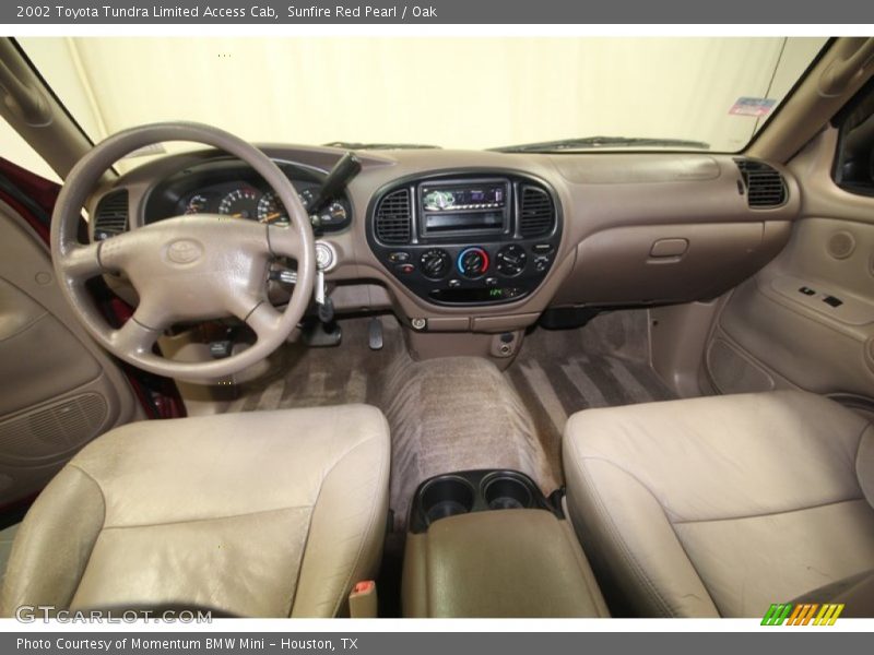 Sunfire Red Pearl / Oak 2002 Toyota Tundra Limited Access Cab