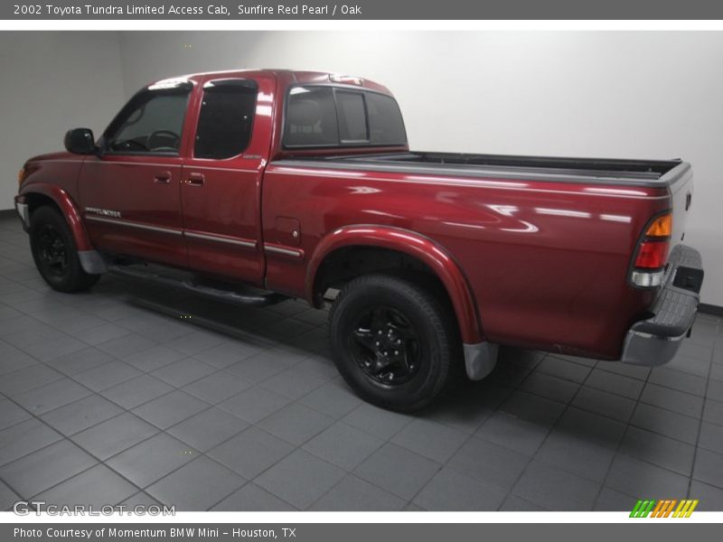 Sunfire Red Pearl / Oak 2002 Toyota Tundra Limited Access Cab