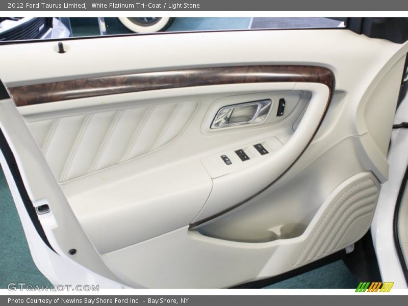 White Platinum Tri-Coat / Light Stone 2012 Ford Taurus Limited