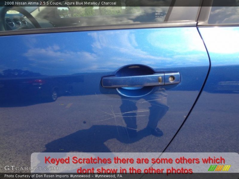 Azure Blue Metallic / Charcoal 2008 Nissan Altima 2.5 S Coupe