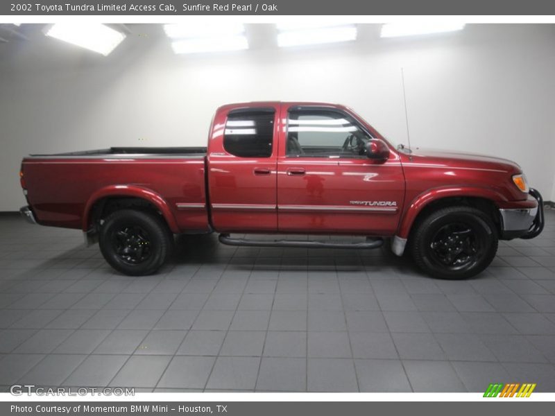Sunfire Red Pearl / Oak 2002 Toyota Tundra Limited Access Cab