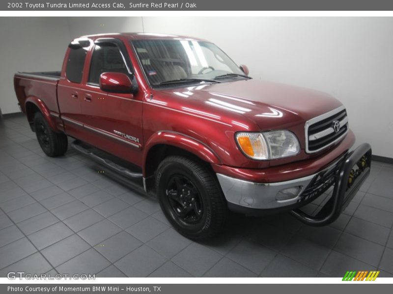 Sunfire Red Pearl / Oak 2002 Toyota Tundra Limited Access Cab