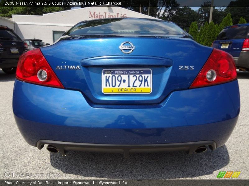 Azure Blue Metallic / Charcoal 2008 Nissan Altima 2.5 S Coupe