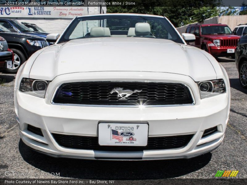 Performance White / Stone 2013 Ford Mustang V6 Premium Convertible