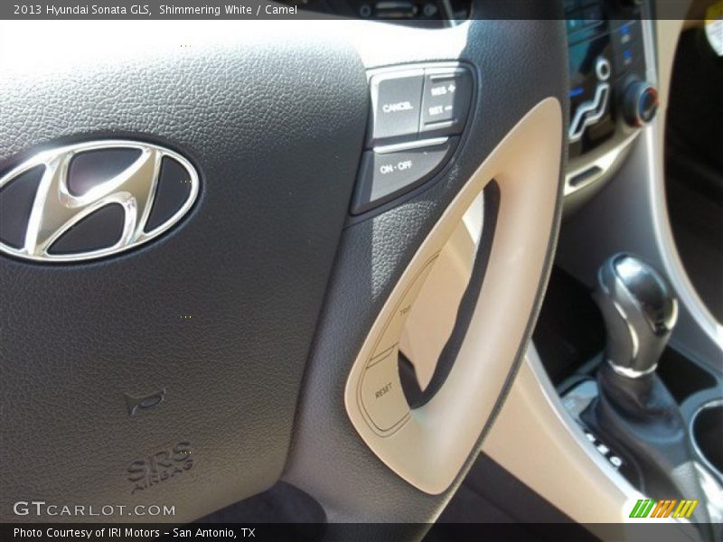 Shimmering White / Camel 2013 Hyundai Sonata GLS