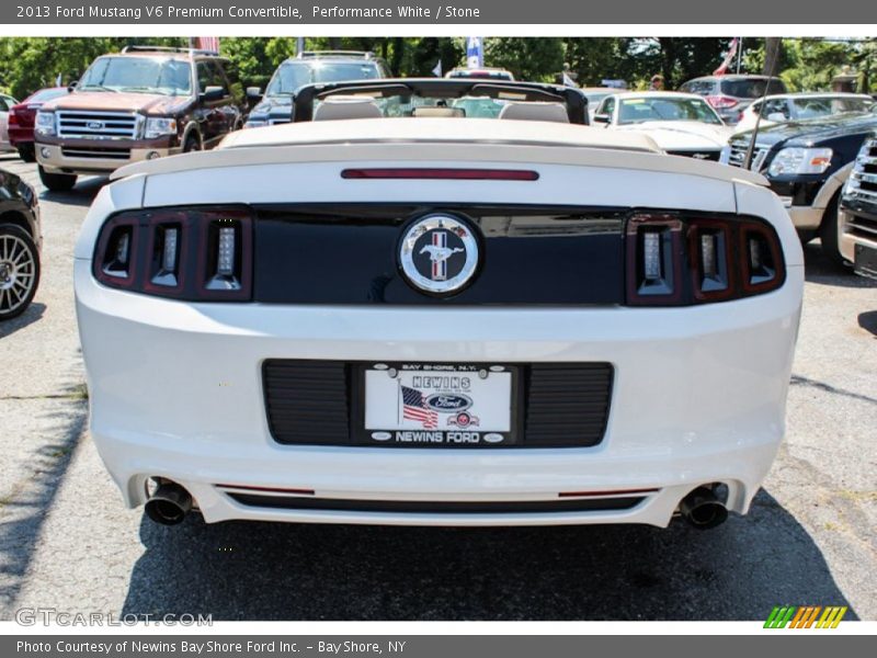 Performance White / Stone 2013 Ford Mustang V6 Premium Convertible