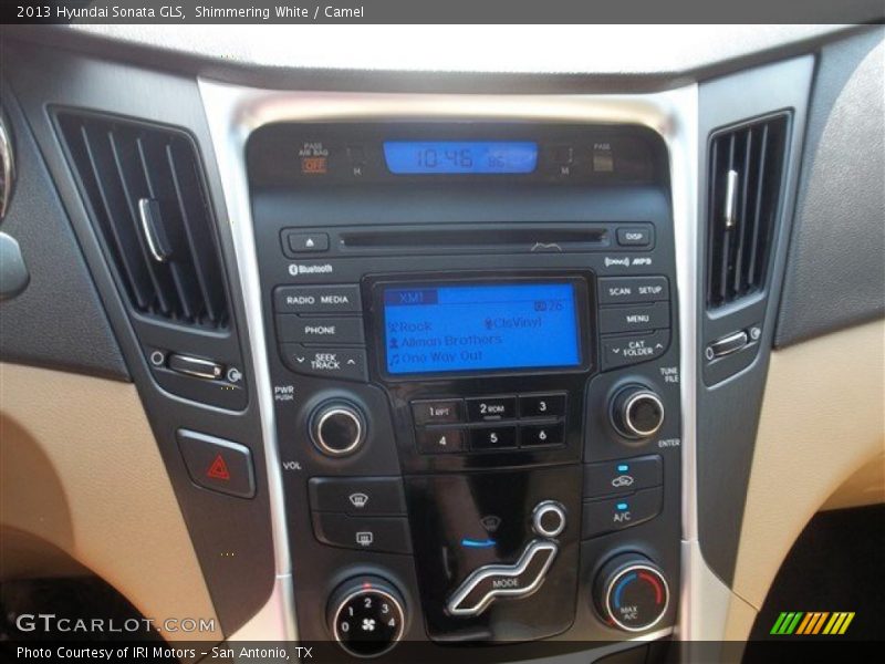 Shimmering White / Camel 2013 Hyundai Sonata GLS