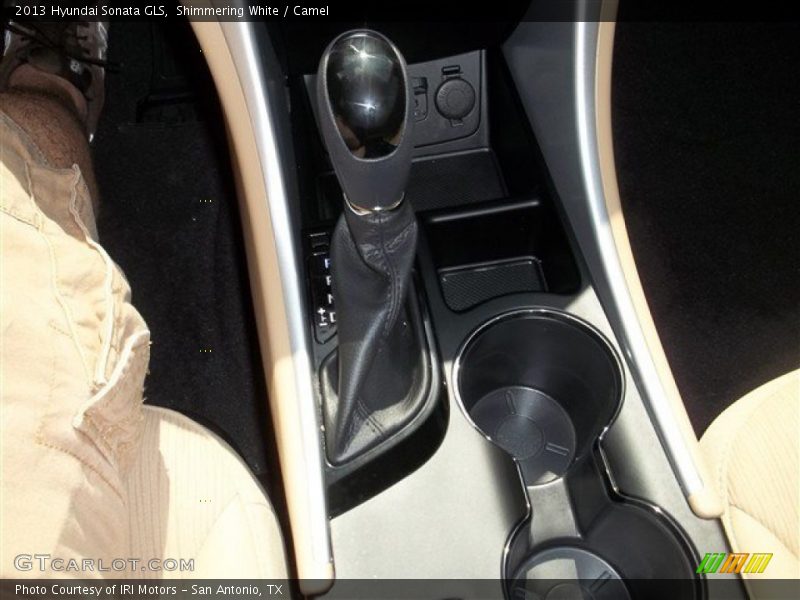 Shimmering White / Camel 2013 Hyundai Sonata GLS